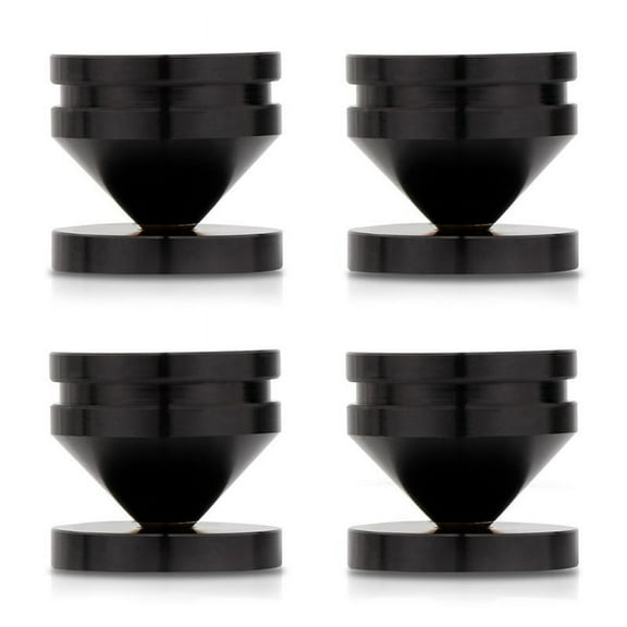 4PCS Speaker Stand Feet Foot Pad Aluminium Alloy Metal Shock-Absorbing Cone Floor Nail CD Player M23x20 A