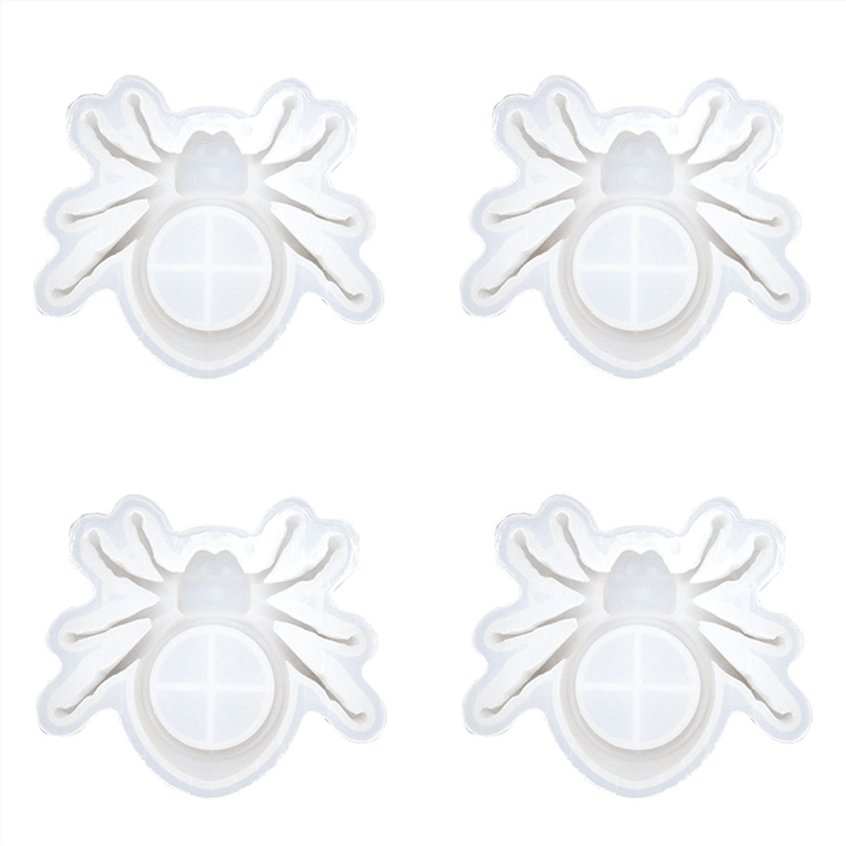 4PCS Spider Candle Holder Resin Silicone Mold Halloween Spider Candle ...