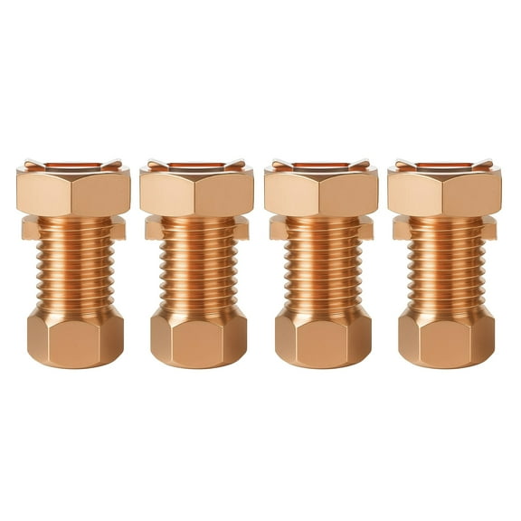 4PCS Split Bolt Electrical Clamps High Strength Grounding Clamps Weatherproof Easy to Use for Bare Wire Connection