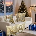 thumbnail image 1 of 4PCS Stunning 3D Visual Effect Christmas Pillow Covers, Festive Holiday Decoration for Sofa and Living Room, Bedroom and Family Gatherings, Size 18"x18" Multicolor, 1 of 6