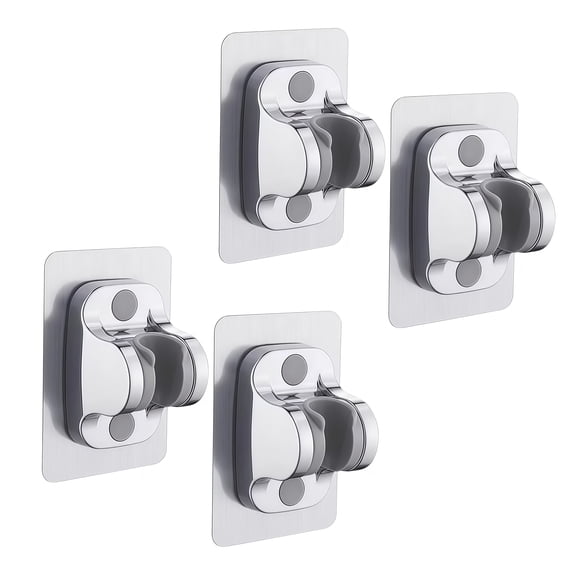 4PCS  Stylish Adjustable Shower Head Stand Pack of Four Convenient Fixtures