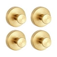 thumbnail image 1 of 4PCS Suction Cup Hooks for Wreaths on Glass, Reusable Vacuum Cup Hanger, No Drill Shower Suction Cup Hooks for Window Bathroom Mirrors, Holds up to 15lbs, Gold, 1 of 6