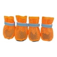 thumbnail image 1 of 4PCS Summer Dog Shoes for Hot Pavement, Breathable Mesh Dog Boots with Reflective Adjustable Non Slip Paw Protectors for Small Dogs, 1 of 6