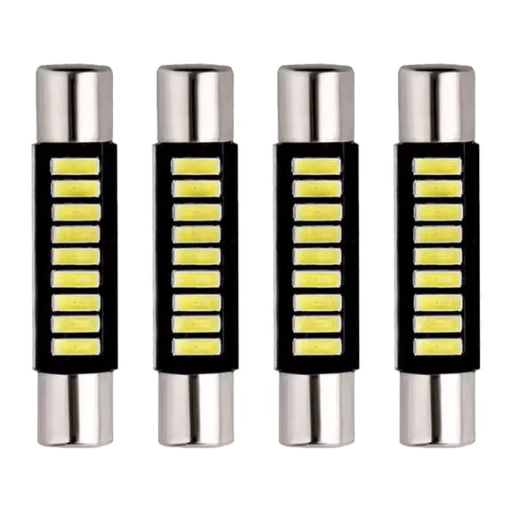4PCS T 6 4014 9SMD 29MM Festoon LED Car Auto Interior For Sun Visor Vanity Mirror Lights DC 12V Reading Light Accessories