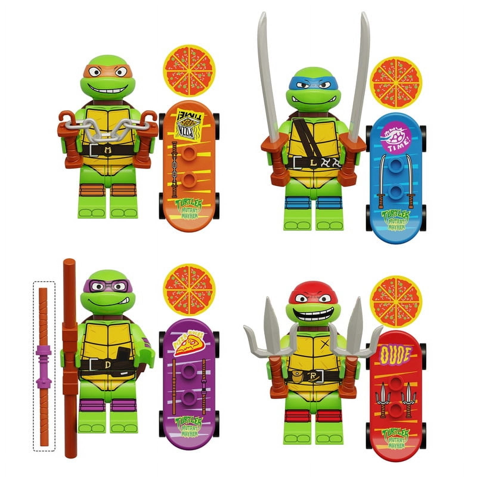 4PCS TMNT Minifigures Set – Ninja Turtle Leo, Jordan Ubuy