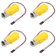 4PCS TT Motor, DC 3 6V Gear Motor 148 Gearbox with 25mm Wire Leads, Dual Shaft 200RPM Motor for Arduino Smart Car Robot DIY Projects   Replacement TT Motor for Arduino Robot Car Chassis
