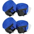 thumbnail image 1 of 4PCS Tie Down Straps, Heavy Duty Lashing Straps Adjustable Cam Buckle Tie-Down Straps for Motorcycle, Cargo, Trucks,Trailer,Luggage - 3.3' x 1" Blue, 1 of 8