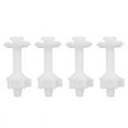 thumbnail image 1 of 4PCS Toilet Seat Hinge Bolt Screws with Plastic Nuts and Washers Toilet Seat Replacement Parts Kit,4 x bolt,white, 1 of 8