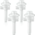 4PCS Toilet Seat Hinge Bolt Screws with Plastic Nuts and Washers Toilet
