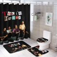 4PCS Tokio Hotel Shower Curtain Sets Bathroom Sets with Shower Curtain