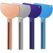 4PCS Toothpaste Squeezer,Tube Squeezer, Metal Tube Presser Tube Roller Tube Wringer Keys Dispenser Roller for Toothpaste Cosmetic Oil Cream Paint Squeezer