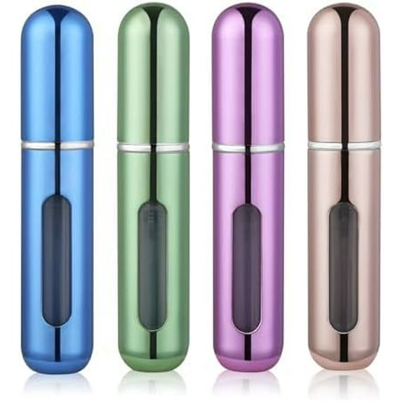 4PCS Travel Perfume Bottle Refillable for Daily Use, Mini Perfume Refillable Bottle, Cologne Travel Atomizer for Effortless Refills