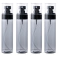 thumbnail image 1 of 4PCS Travel Spray Bottles Refillable Empty Clear Plastic Spray Bottles Perfume Mouthwash Atomizer Travel Size Aerosol Bottle - Grey - 100ml, 1 of 6