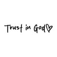 thumbnail image 1 of 4PCS Trust in God Rearview Mirror Sticker, Black Car Accessories, Car Rear View Mirror Decal for Women Men, 1 of 9