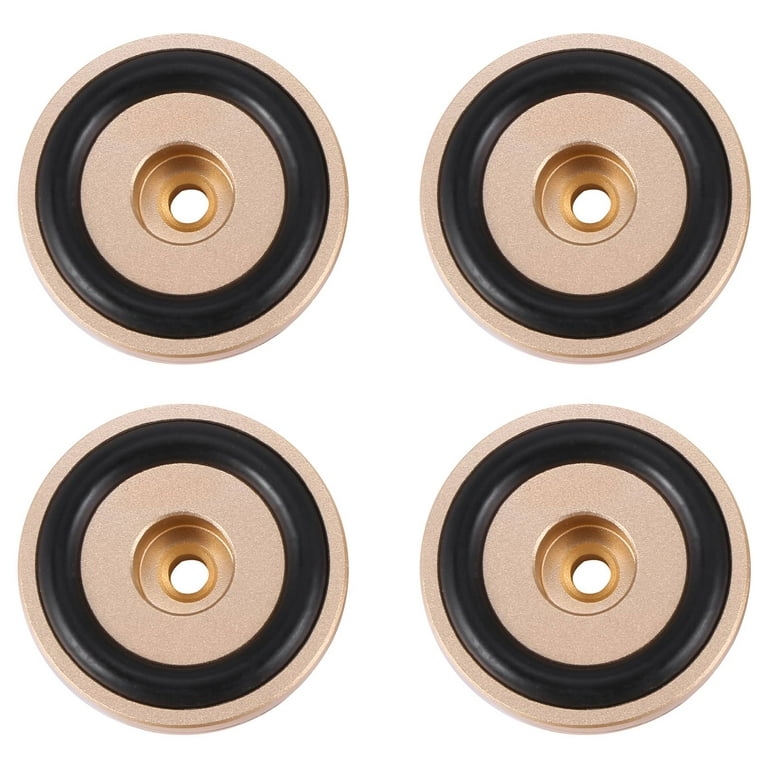 4PCS Turntable Isolation Feet Pads Aluminum Speaker Spikes Stand Foot Cones  Base Mat for Audio Sound Amplifier 