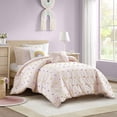 thumbnail image 1 of 4PCS Twin/Twin XL Cotton Jacquard Pom Pom Comforter Set, 1 of 17