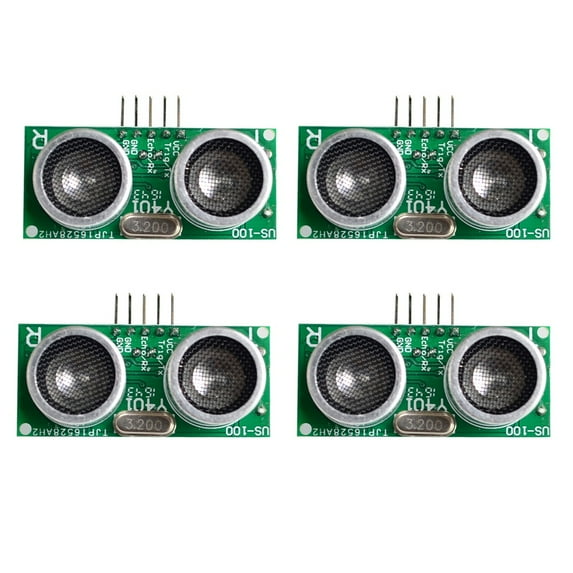 4PCS US-100 Ultrasonic Sensor Module DC 2.4V - 5V with Temperature Compensation Range Distance