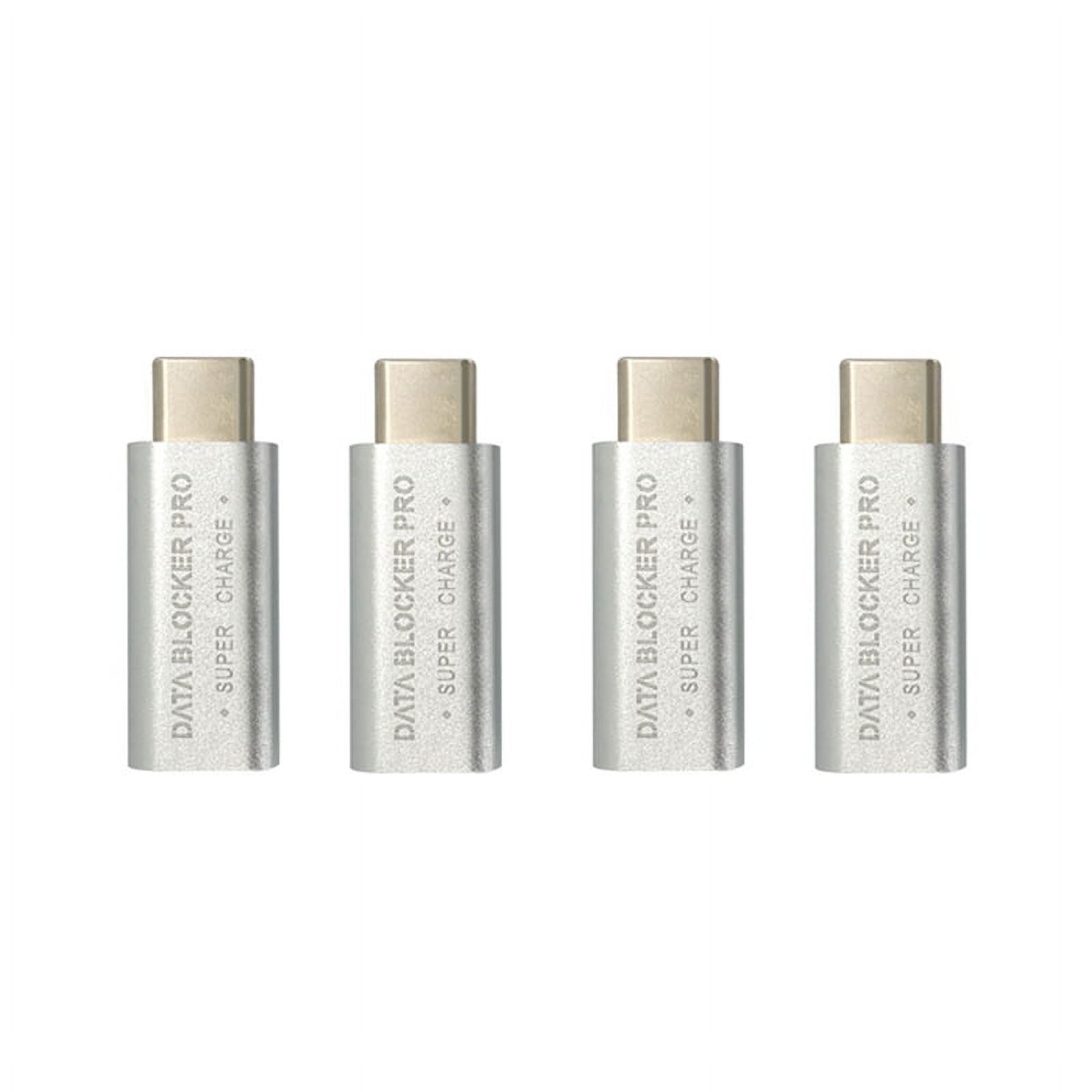 4PCS USB TypeC Data Blocker USBC Juice Jack Adapter Support Quick