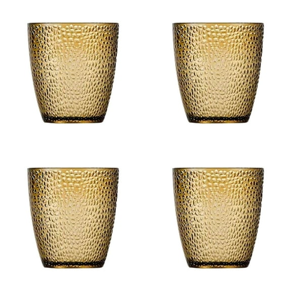 4PCS Unbreakable Acrylic Drinking Glasses - Clear Tumblers for , Juice & Cocktails, Shatterproof & Fall-Proof Bar Glasses for Restaurant, Home, Party - Stackable & Dishwasher Safe