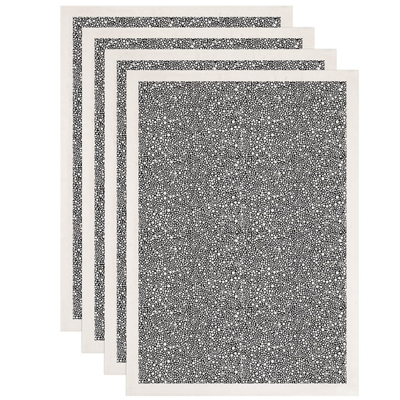 4PCS Underglaze Paper Transfer Dot by Dot Transfer Paper for Clay Ceramic Porcelain Under Glaze Transfers forBlack Underglaze Decal Papers Gifts