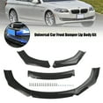 thumbnail image 1 of 4PCS Universal Car Front Bumper Lip Body Kit Splitter Diffuser Protector Black, 1 of 10