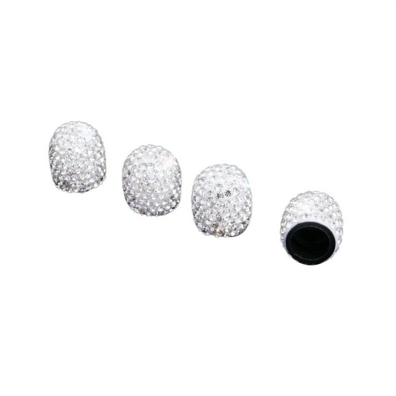 4PCS Universal Jeweled Bling Rhinestone Tire Wheel Valve Cap Cover Car Utility