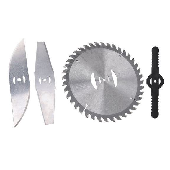 4PCS Universal Lawn Mower Blades Replacement Set Stainless Steel Trimmer Head Attachments for Cordless Grass Cutter 20x20 Inches / 50.8x50.8 cm