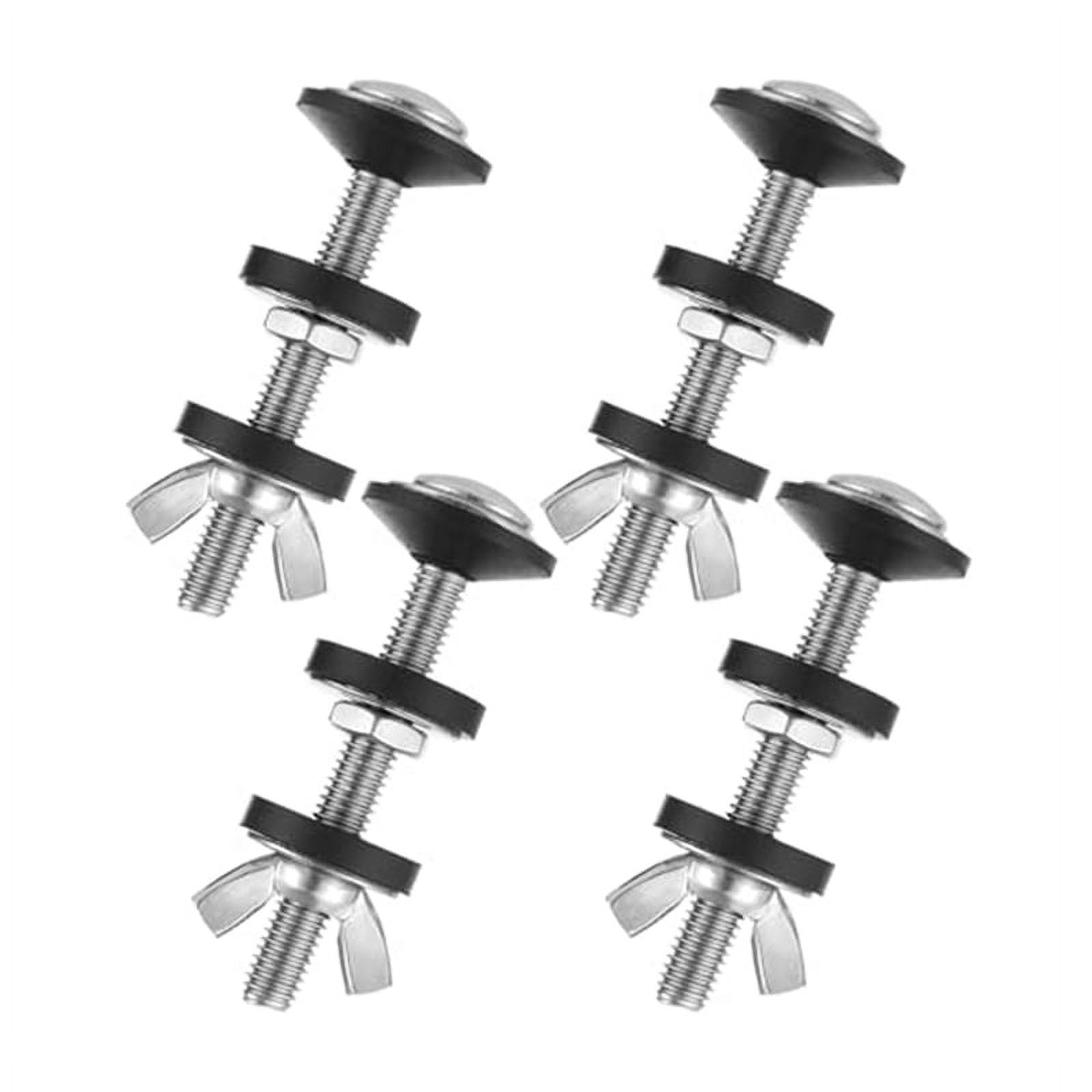 4PCS Universal Toilet Tank to Bowl Gasket, Bolts Repair Kit,Stainless