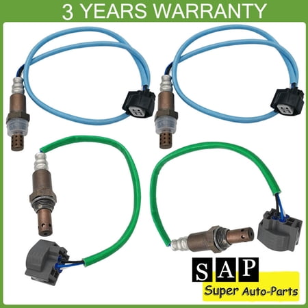 4PCS Up+Downstream Oxygen Sensor for Jaguar XJR XJ8 Vanden Plas 2005-2007 4.2L