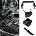 thumbnail image 1 of 4PCS Upgraded Center Console Organizer for Jeep Wrangler JL JLU 4xe 2018-2025 & Gladiator JT 2020 2021 2022-2025 Accessories Gear Shift Side Tray Hanging Armrest Storage Box (Not for JK/JKU), 1 of 5