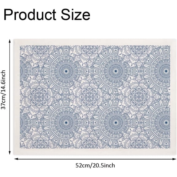 4PCS Vintage Mandala Underglaze Transfers for Pottery Plants Decals Ceramic Clay Transfer Paper Ceramic Decals Mandala Pattern Transfer Stickers Waterslide Decal