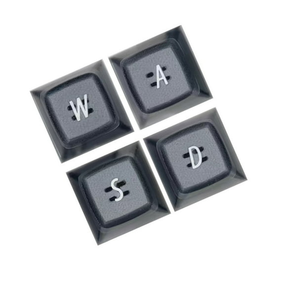 4PCS WASD Key ABS EMA Profile Keycap DoubleShots for Mechanical Keyboards