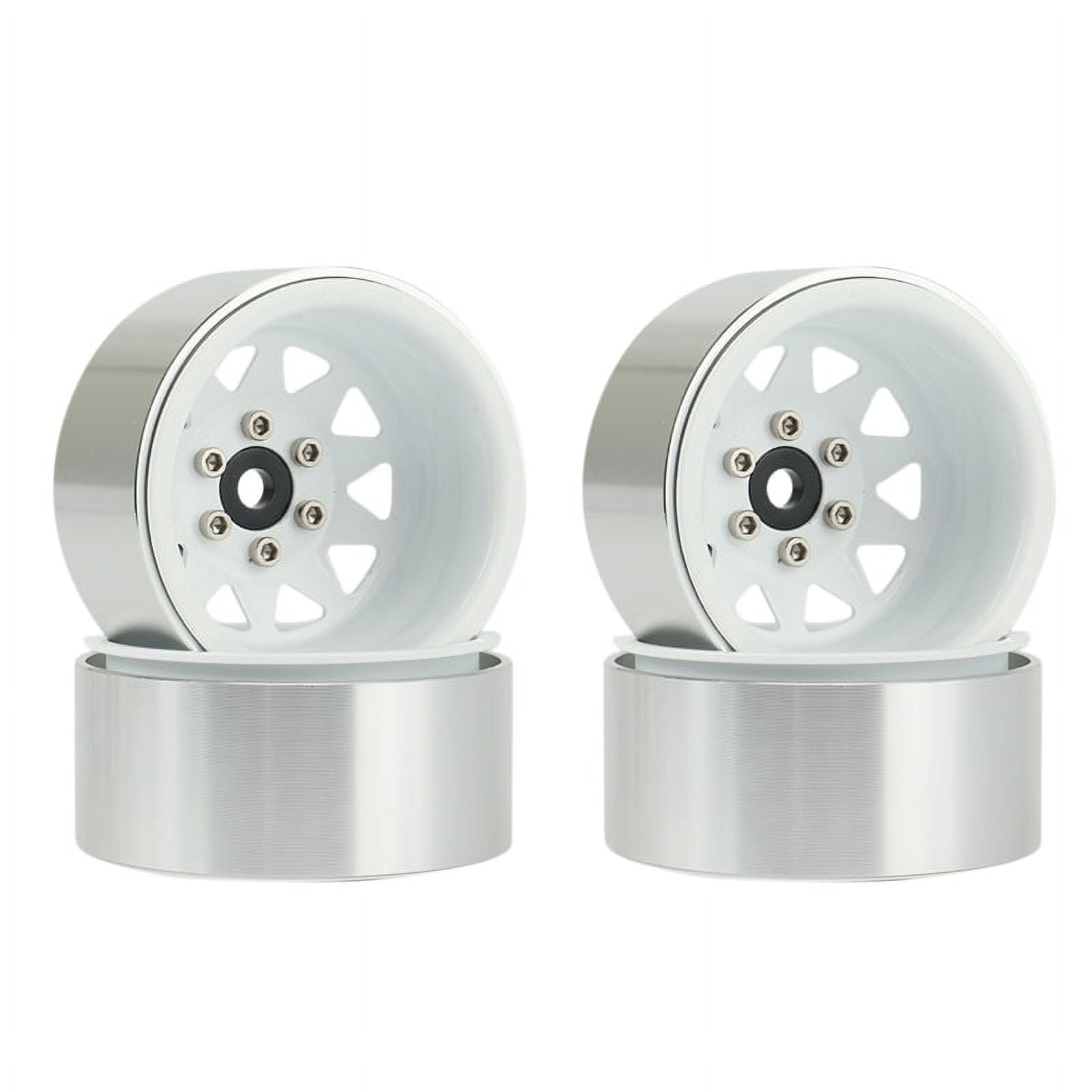 4PCS Wagon 1.9 Metal Beadlock Wheel Hub Rim for 1/10 RC Crawler Axial SCX10 90046 Tk9117
