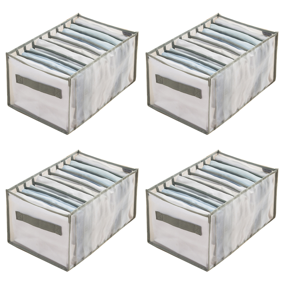 4PCS Wardrobe Clothes Organizer, Drawer Organizers for Clothing