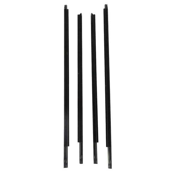 SHZAITOR Weatherstrip Window Moulding Trim Seal Belt Replacement Black 4-Piece