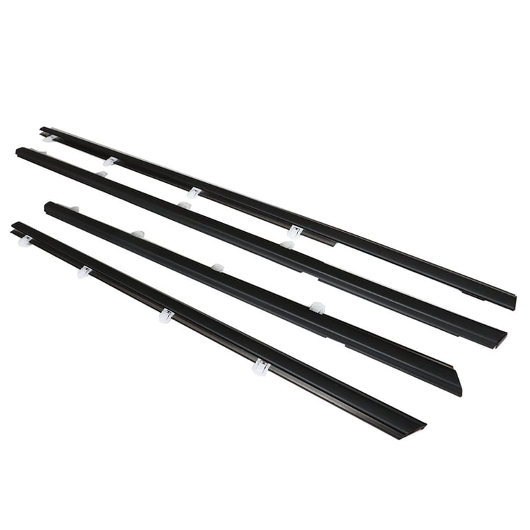 Labwork 4Pcs Window Weatherstrip Molding Seal Belt For Honda Civic 2012-2015 – Black Rubber