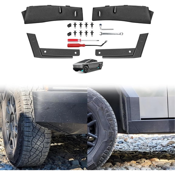 4PCS Wheel Fairing Delete Covers for Cybertruck Custom Fit Off-Roading Protection
