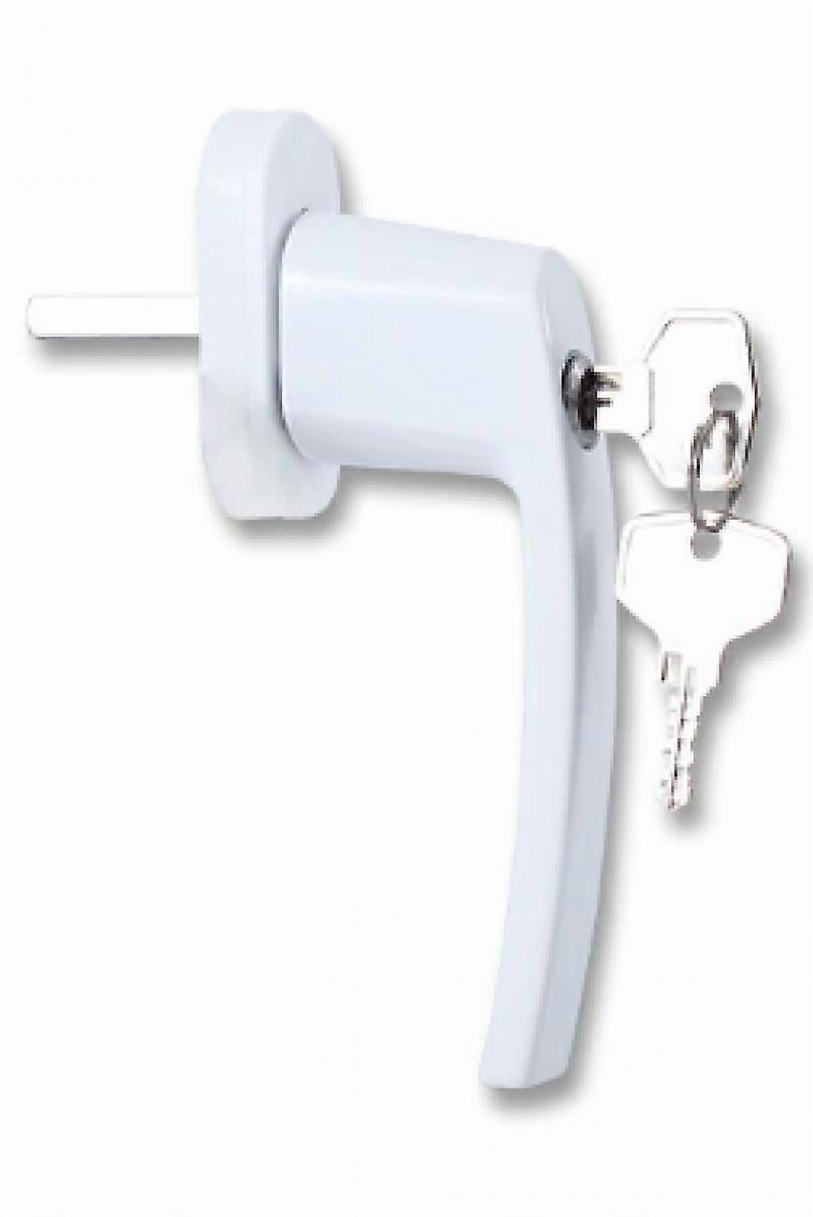 4PCS White Aluminum Key Lockable Window Handles Windows Balcony Door ...