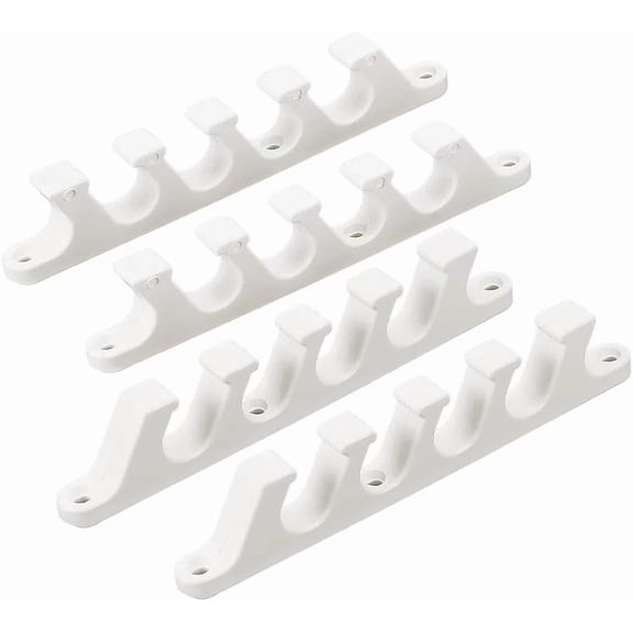 4PCS White Chaise Lounge Bracket Multi Position Furniture Chair Buckle Adjustable Back Support Adjuster for Outdoor Patio Lounge for DIY