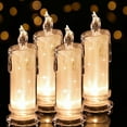 thumbnail image 1 of 4PCS White LED Candles (D:2.5" x H:7"),Flameless Pillar Candle,Battery Operated Candles/Fake Candle, Velas Artificiales para Decoracion for Valentine Wedding Ramadan Christmas Decorations, 1 of 8