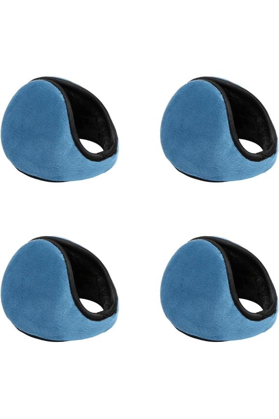 4PCS Winter Ear Muffs for Men Women Fleece Behind Head Ear Warmers for Cold Weather Running Cycling Outdoor Activities
