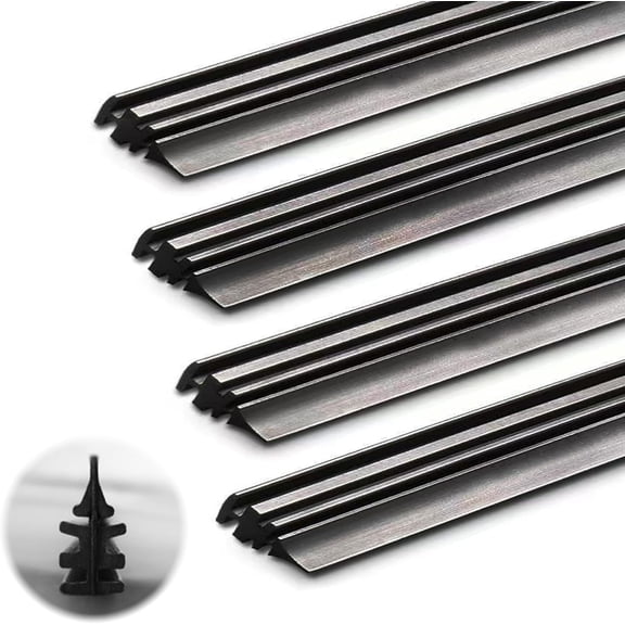 4PCS Wiper Blade Refill, 26 Inch Windshield Wiper Blades Refills DIY Adjustable Universal Replacement for Front & Rear Windshield Silicone Wiper Blade Refills Rubber Strip for Car, Truck, Vans, SUV