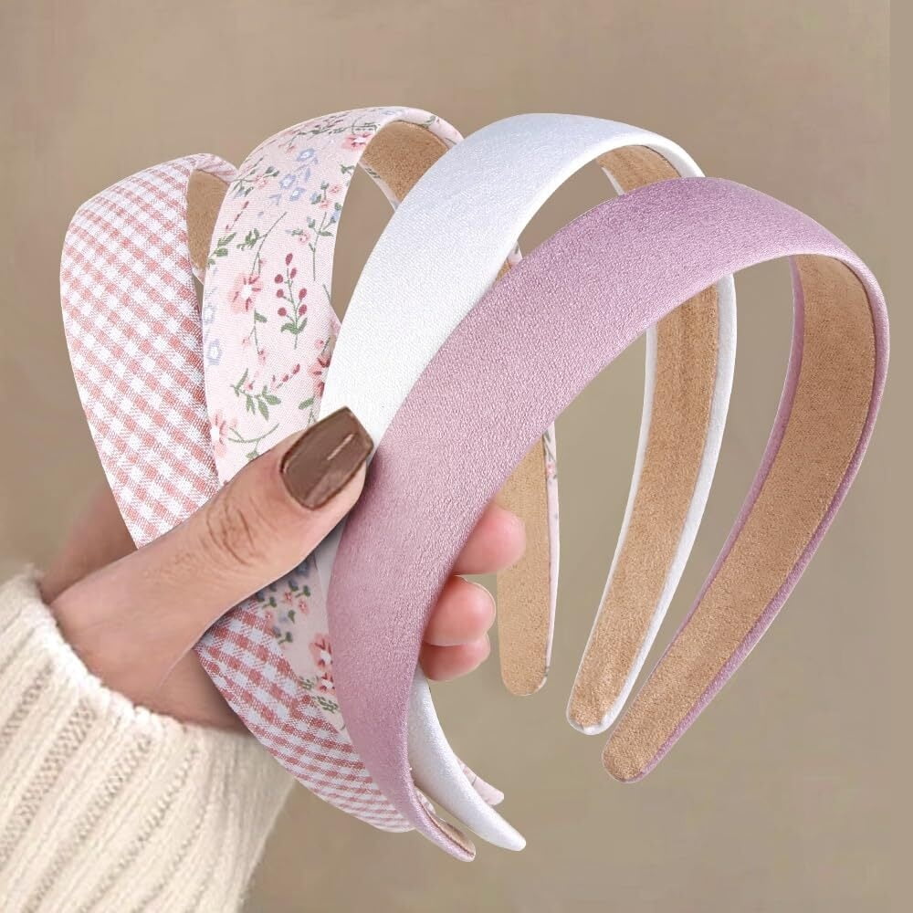 4PCS Non-Slip Headbands for Women Trendy 1-Inch Wide Elastic Hair Bands for Girl Headbands for Women Non Slip Trendy 1 inch Wide Liberia | Ubuy main image 3