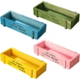 thumbnail image 1 of 4PCS Wood Planter Box Succulent Planter Decorative Rectangular Garden Planter Plant Container Box Large Outdoor Garden Planters for Indoor and Outdoor, 1 of 7