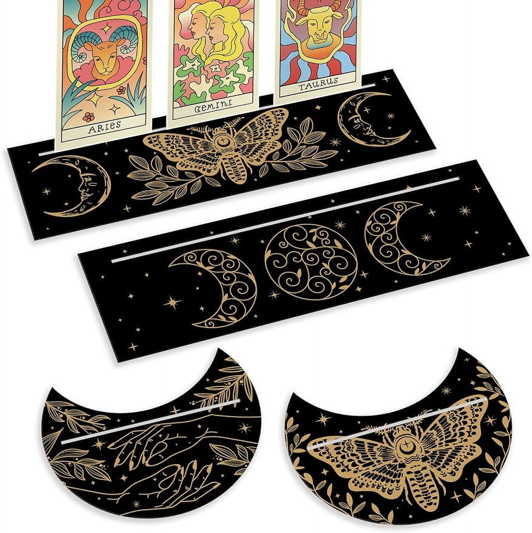 Large Tarot Card Stand, Tarot Card Holder, Tarot Card Of The Day Stand, Wood Tarot Card Stand, Moon Phase Tarot Card Stand