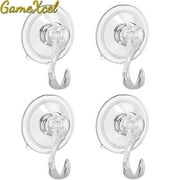 4PCS Wreath Hanger Suction Cup Hooks with Key Lock Heavy Duty Shower Wall Window Bathroom Holders up to 22 Lbs