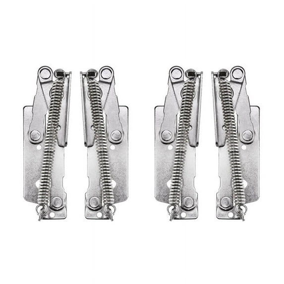 4PCS Z-Type Small Cabinet Door Hinge Small Storage Stool Function Hinge Iron Nickel-Plated Pillow Hinge