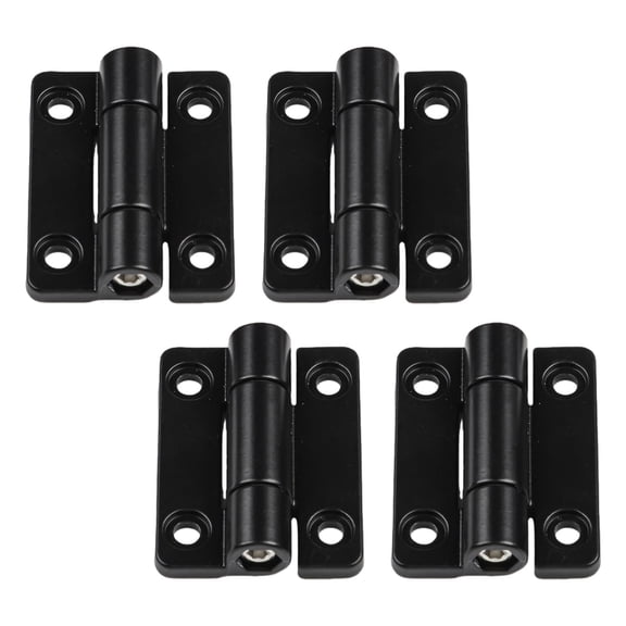 4PCS Zinc Alloy Hinge for Adjustable Torque Control in Furniture Cabinetry (Black)