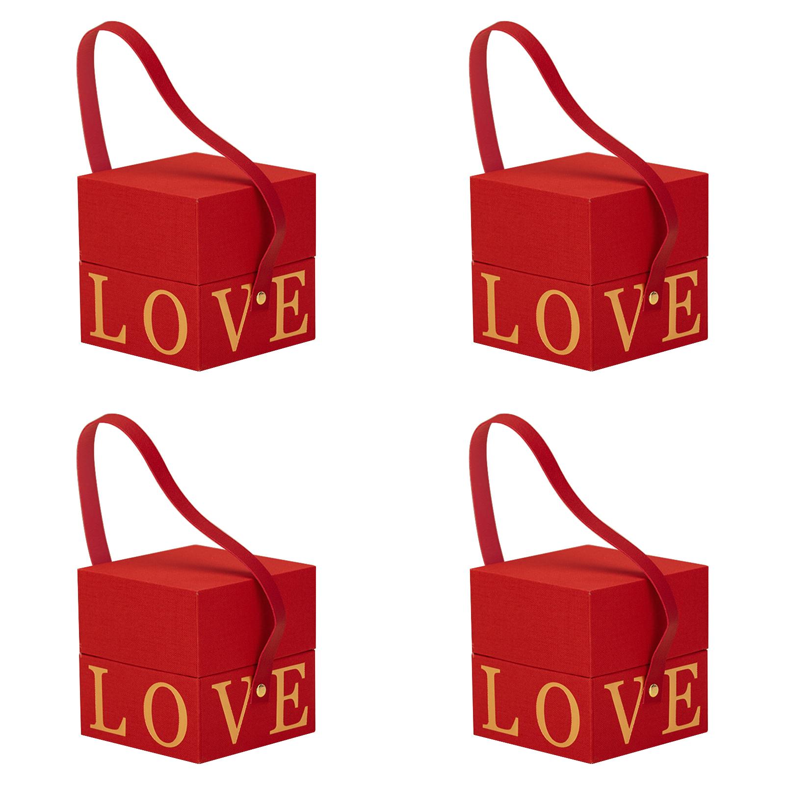 4PCS flower wrapping paper bridal shower gift bags birthday decorations