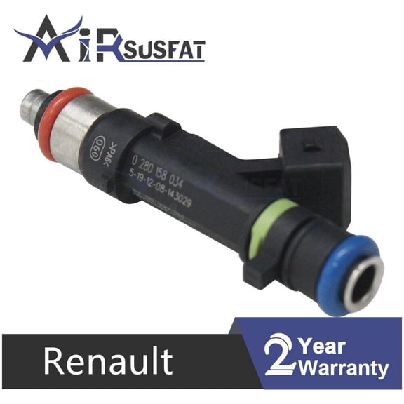 4PCS for Renault Logan Kangoo Sandero 1.4L 1.6L 0280158034 Fuel Injector